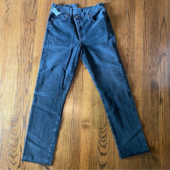 NWT AGOLDE criss cross straight jeans - Picture 2 of 6